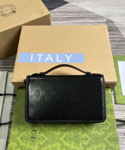 Replica Gucci 336298 Travel Document Package Black