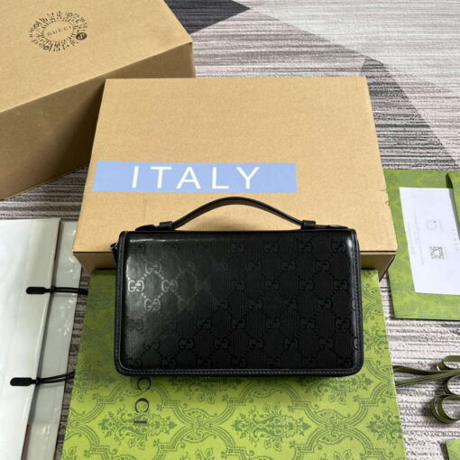 Replica Gucci 336298 Travel Document Package Black