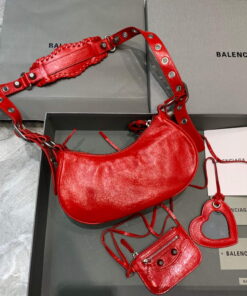 Replica Balenciaga 700940210 Women's Neo Cagole XS Handbag in Red Arena lambskin 2