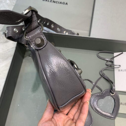 Replica Balenciaga 700940210 Women's Neo Cagole XS Handbag in Grey Arena lambskin 3