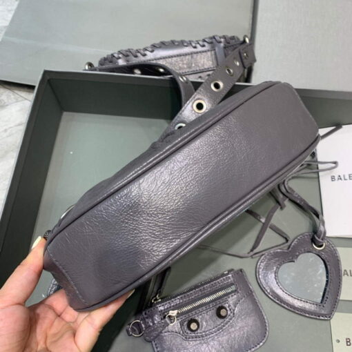 Replica Balenciaga 700940210 Women's Neo Cagole XS Handbag in Grey Arena lambskin 4