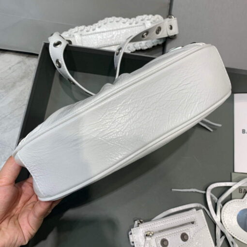 Replica Balenciaga 700940210 Women's Neo Cagole XS Handbag in White Arena lambskin 4