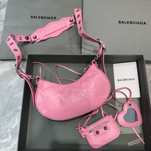 Replica Balenciaga 700940210 Women's Neo Cagole XS Handbag in Pink Arena lambskin 2