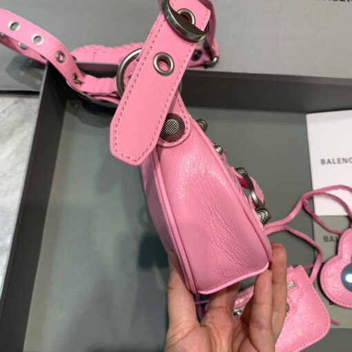Replica Balenciaga 700940210 Women's Neo Cagole XS Handbag in Pink Arena lambskin 3