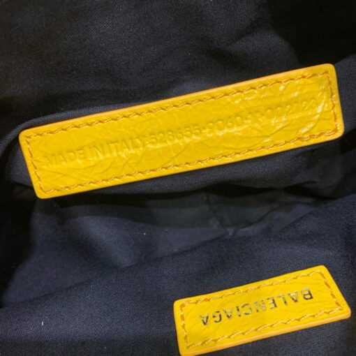 Replica Balenciaga 700940210 Women's Neo Cagole XS Handbag in Yellow Arena lambskin 8