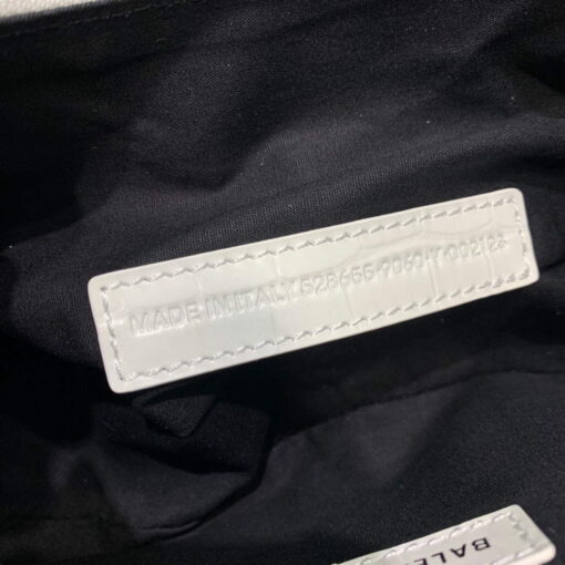 Replica Balenciaga 700940210 Women's Neo Cagole XS Handbag in White Crocodile lambskin 8