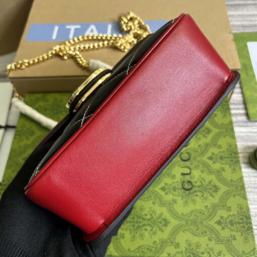 Replica Gucci ‎741457 Gucci Deco Mini Shoulder Bag Red&white 5