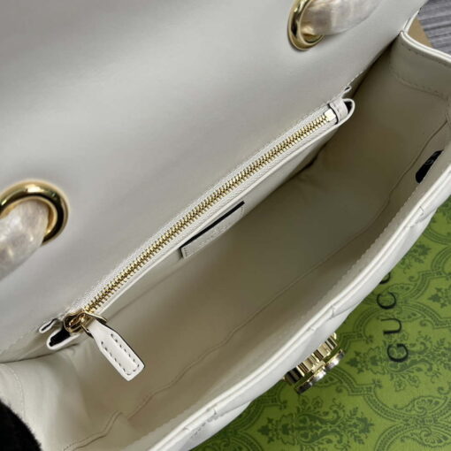 Replica Gucci ‎740834 GG Deco Small Shoulder Bag White 8