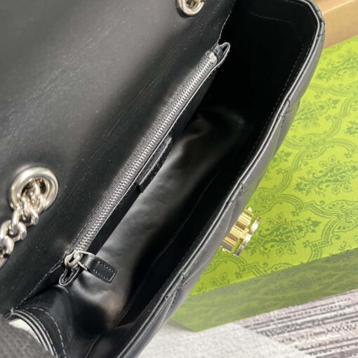 Replica Gucci ‎740834 GG Deco Small Shoulder Bag Black 8