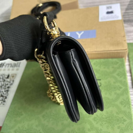 Replica Gucci 724645 Gucci Blondie Mini Shoulder Bag Black 2