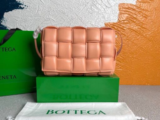 Replica Bottega Veneta BV 20206 Padded Cassette 591970 Pink Orange Gold 2