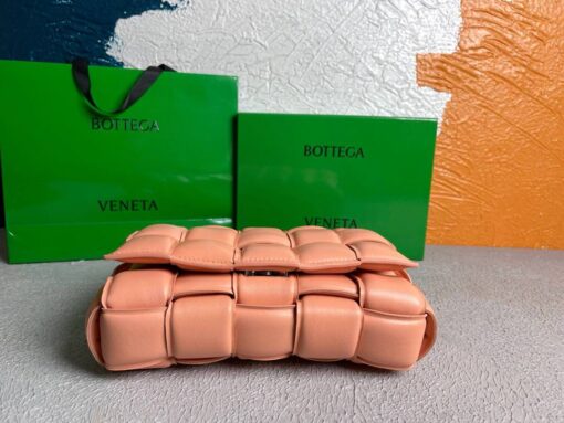 Replica Bottega Veneta BV 20206 Padded Cassette 591970 Pink Orange Gold 6