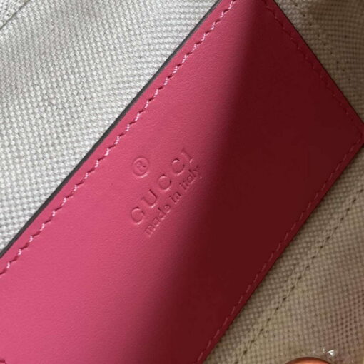 Replica Gucci 723770 GG Matelassé Top Handle Mini Bag Pink 8