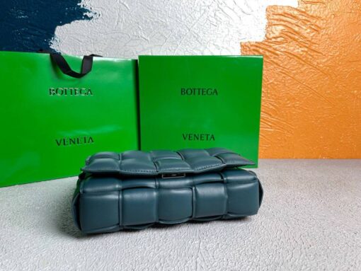 Replica Bottega Veneta BV 20206 Padded Cassette 591970 Dark Green Silver 6