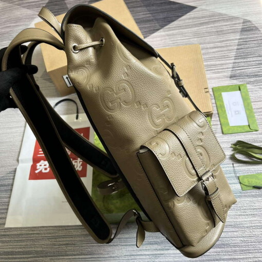 Replica Gucci 625770 Jumbo GG Backpack Taupe 2