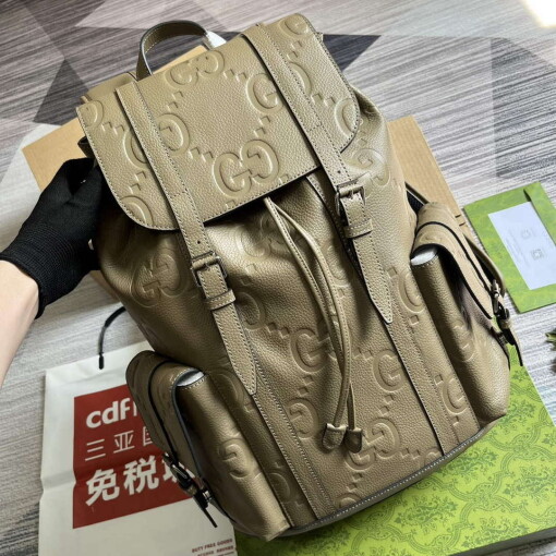 Replica Gucci 625770 Jumbo GG Backpack Taupe 3