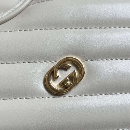 Replica Gucci 751628 Interlocking G Mini Heart Shoulder Bag White 3