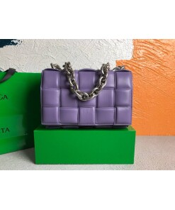 Replica Bottega Veneta BV 20206 Chain Cassette 631421 Purple Silver
