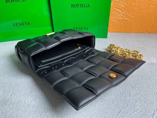 Replica Bottega Veneta BV 20206 Chain Cassette 631421 Black Gold 7
