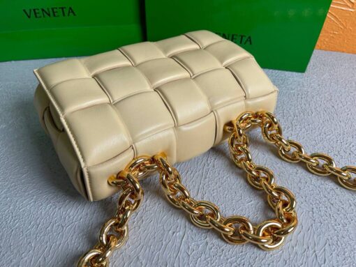 Replica Bottega Veneta BV 20206 Chain Cassette 631421 Apricot Gold 5