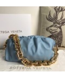 Replica BV 620230 Bottega Veneta Chain Pouch Raintree Bag 92020 Strap 25cm Cloud Blue Gold