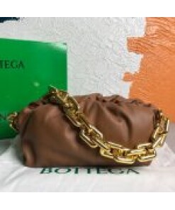 Replica BV 620230 Bottega Veneta Chain Pouch Raintree Bag 92020 Strap 25cm Brown Gold