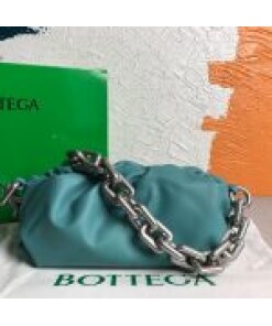 Replica BV 620230 Bottega Veneta Chain Pouch Raintree Bag 92020 Strap 25cm Blue Silver