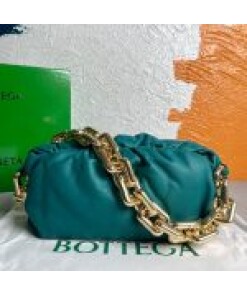 Replica BV 620230 Bottega Veneta Chain Pouch Raintree Bag 92020 Strap 25cm Blue Gold