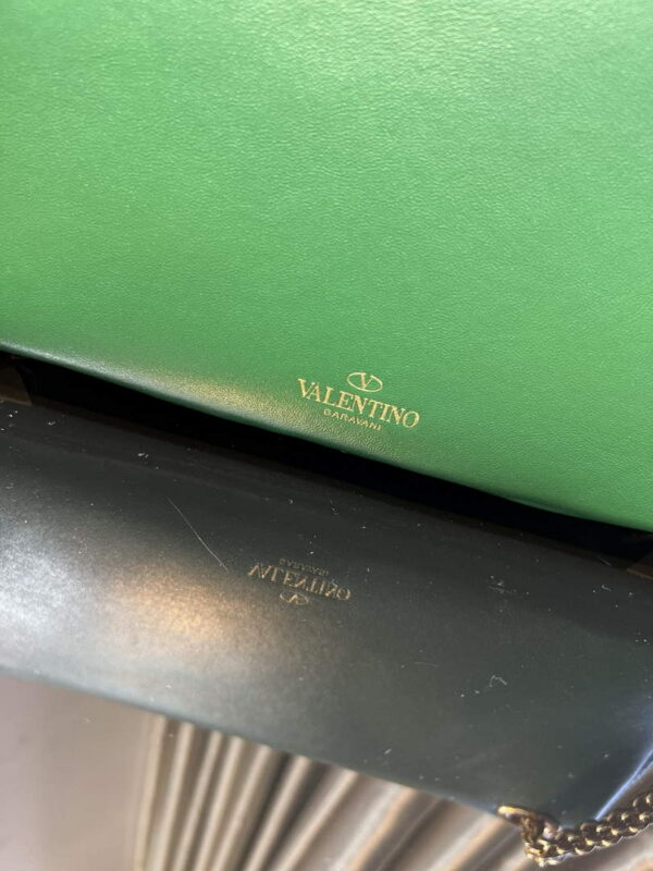 Replica Valentino XW2B0K26 Stud Sign Nappa Shoulder Bag Green 5