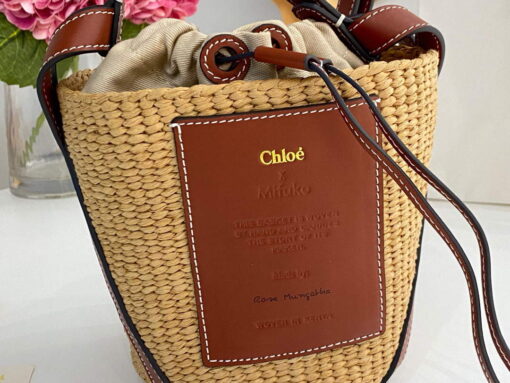 Replica Chloé CHC22SS391G56101 Small Basket Tote Bag Brown 2