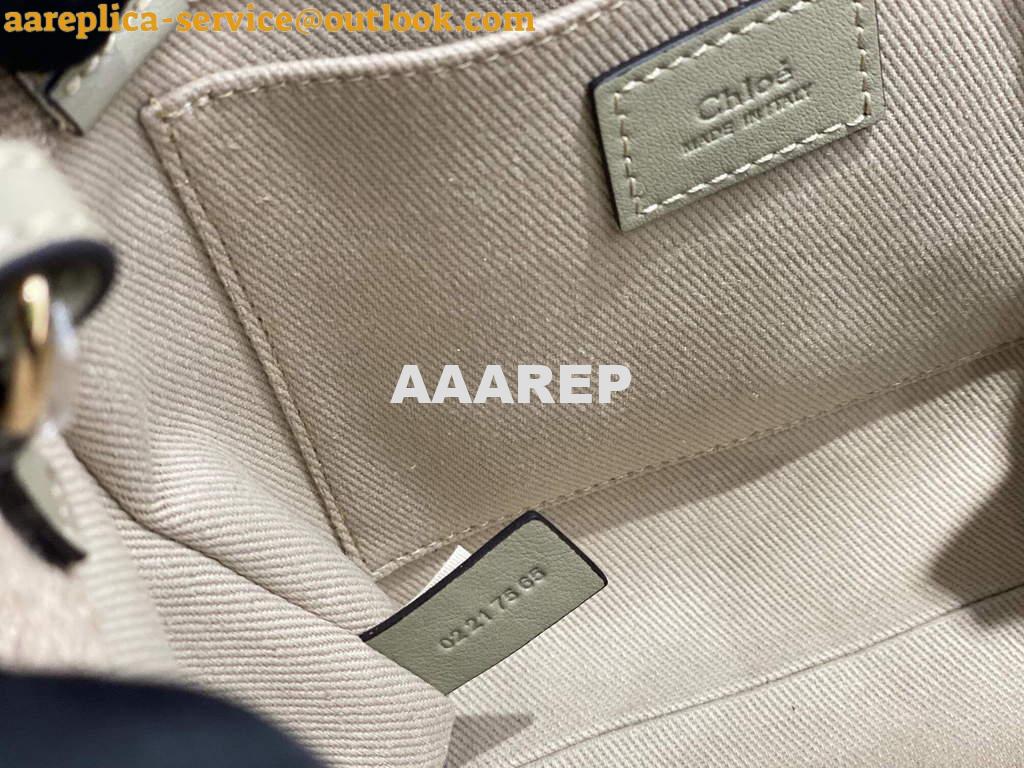 Replica Chloe 385E6690U Small Woody Tote Bag Green 9 Replica Chloe 385E6690U Small Woody Tote Bag Green 9