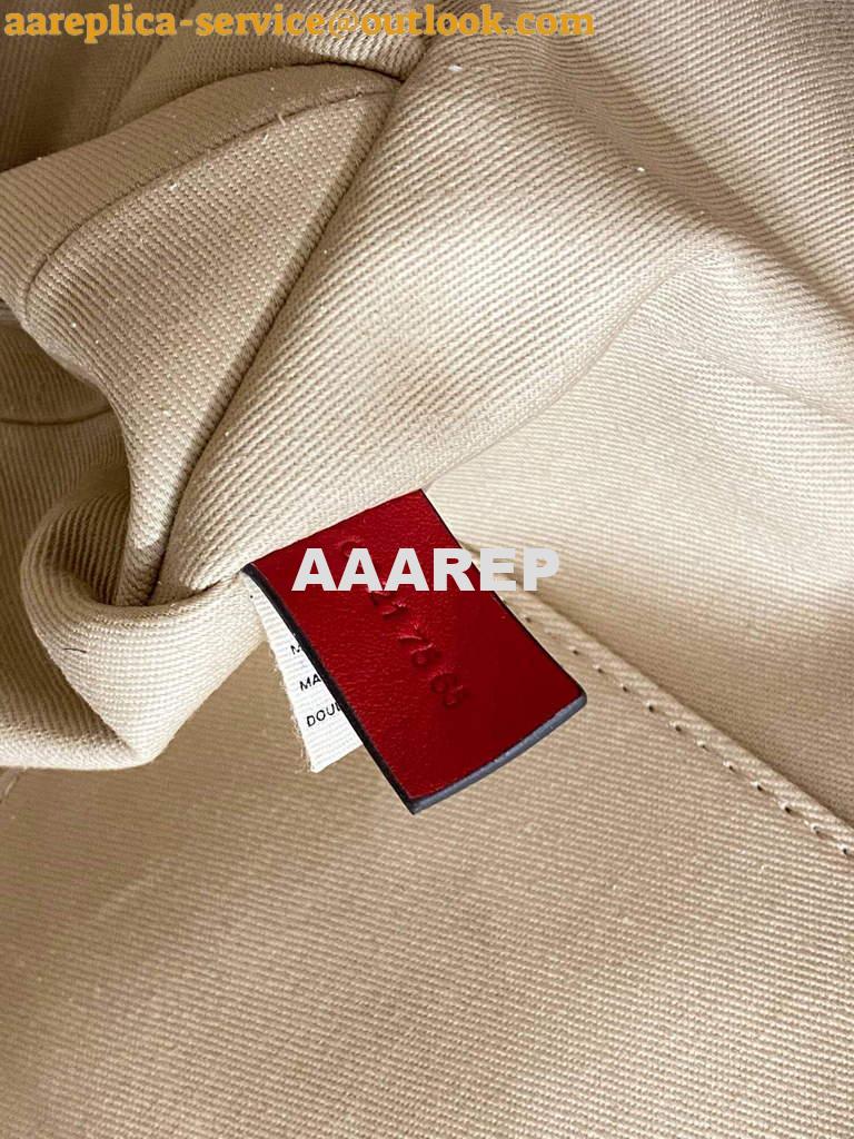 Replica Chloe 383E66616 Medium Woody Tote Bag in Cotton Canvas Red 9 Replica Chloe 383E66616 Medium Woody Tote Bag in Cotton Canvas Red 9