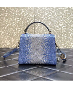 Replica Valentino 1W2B0G97TZA0FO Vsling Mini Handbag With Sparkling Embroidery Gradient blue