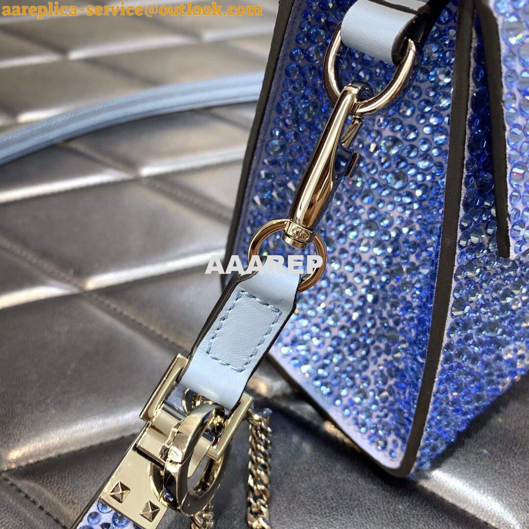 Replica Valentino 1W2B0G97TZA0FO Vsling Mini Handbag With Sparkling Embroidery Gradient blue 5 Replica Valentino 1W2B0G97TZA0FO Vsling Mini Handbag With Sparkling Embroidery Gradient blue 5