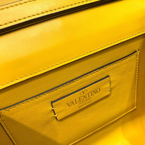 Replica Valentino 1W2B0G97TZA0FO Vsling Mini Handbag With Sparkling Embroidery Yellow 8