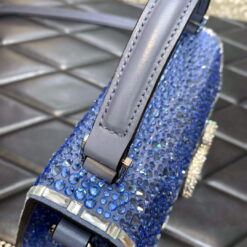 Replica Valentino 1W2B0G97TZA0FO Vsling Mini Handbag With Sparkling Embroidery Blue 2