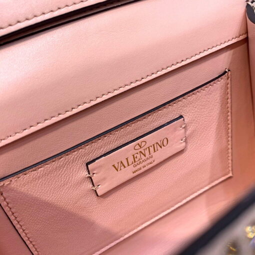 Replica Valentino 1W2B0G97TZA0FO Vsling Mini Handbag With Sparkling Embroidery Pink 8