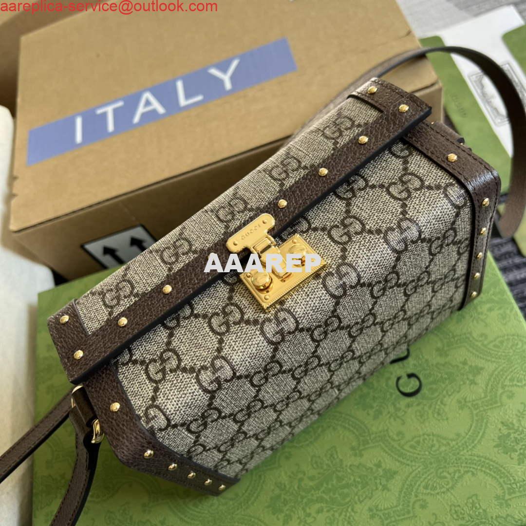 Replica Gucci 678460 GG Mini Bag Brown 3 Replica Gucci 678460 GG Mini Bag Brown 3