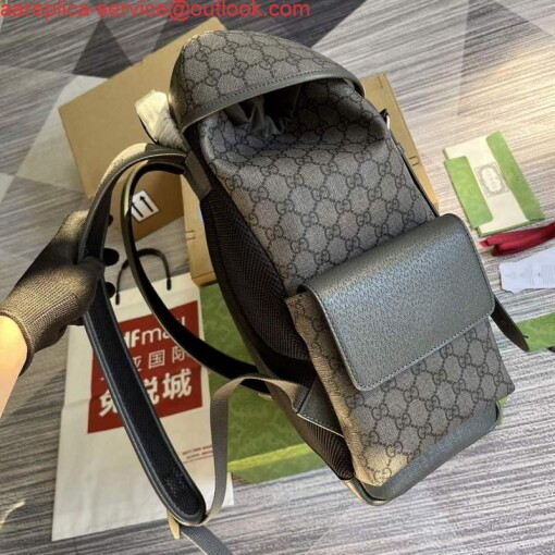 Replica Gucci 598140 Ophidia GG medium backpack Grey 2
