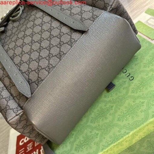 Replica Gucci 598140 Ophidia GG medium backpack Grey 5
