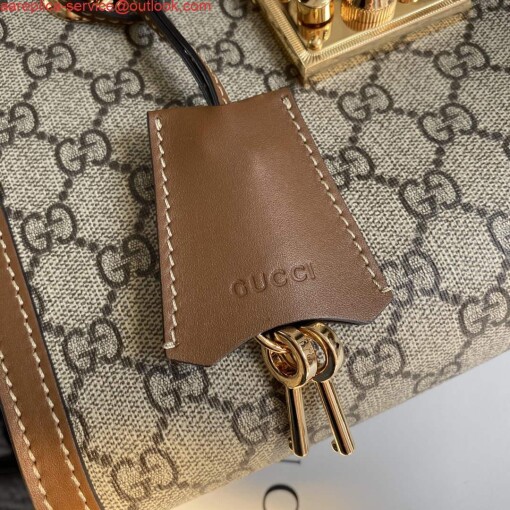 Replica Gucci 498156 Padlock GG Small Shoulder Bag Brown 6