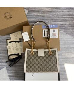 Replica Gucci 498156 Padlock GG Small Shoulder Bag White Replica Gucci 498156 Padlock GG Small Shoulder Bag White