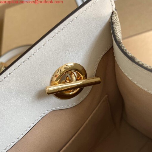 Replica Gucci 498156 Padlock GG Small Shoulder Bag White 8