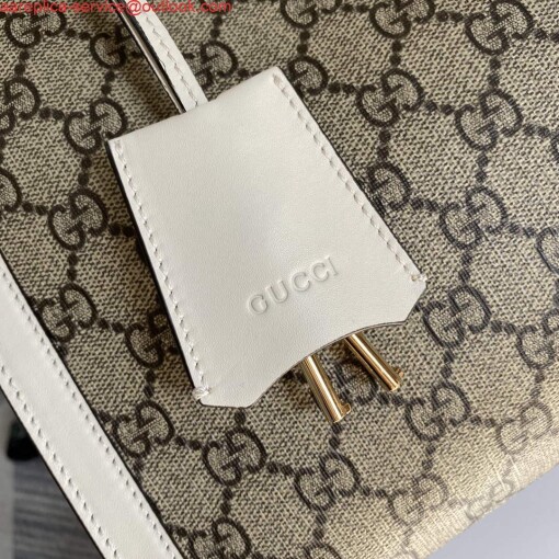 Replica Gucci 479197 Padlock Medium GG Shoulder Bag White 3