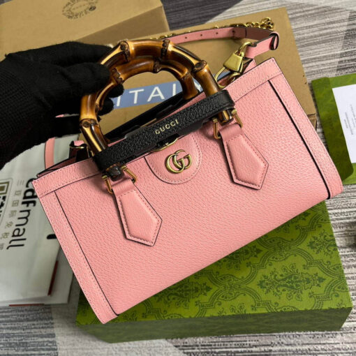 Replica Gucci 735153 Gucci Diana Small Shoulder Bag Pink 3