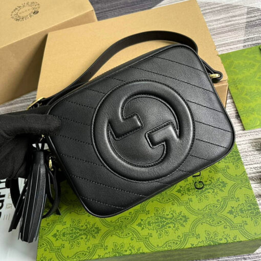 Replica Gucci 742360 Gucci Blondie Small Shoulder Bag Black 3