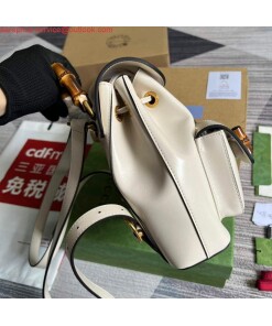 Replica Gucci 702101 Bamboo backpack white 2