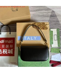 Replica Gucci 735178 Gucci Horsebit 1955 small shoulder bag Black
