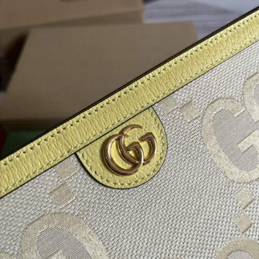 Replica Gucci 625549 Ophidia jumbo GG pouch Banana 3