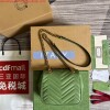 Replica Gucci 739682 GG Marmont Matelassé mini tote bag Light green